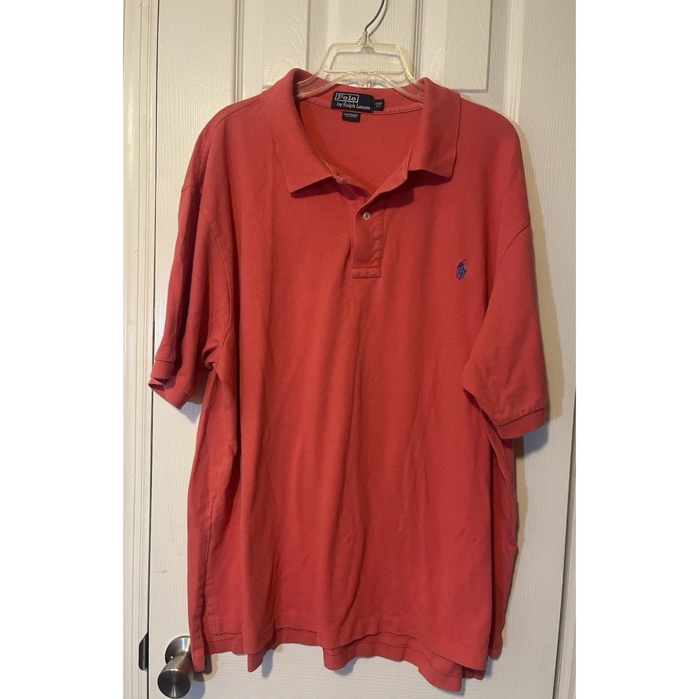 Polo Ralph Lauren Men's Polo Shirt 2XL Big Coral